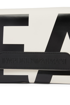 Oversized EA Logo Shoulder Bag